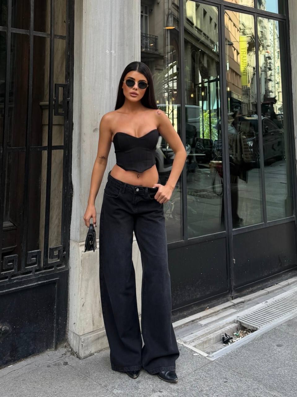 Low-Waist Baggy Jeans – Evaï