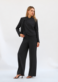 Cropped Blazer Suit Set